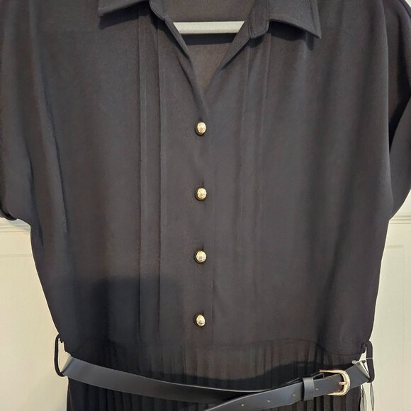 Elizabeth & Nicole New York Black Dress Size Large - Picture 3 of 9